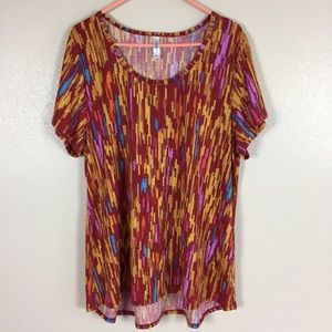 LuLaRoe short sleeve hi-low shirt women’s 3XL